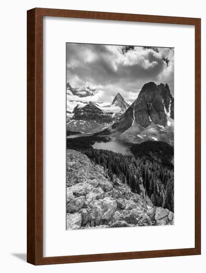 Mt. Assiniboine and Lake Magog from the Nublet-Howie Garber-Framed Photographic Print