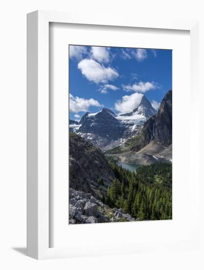 Mt. Assiniboine, Mt Magog, and Sunburst Lake as Seen from the Nublet-Howie Garber-Framed Photographic Print