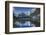 Mt Assiniboine, Sunburst Peak, and Mt Magog as Seen from Sunburst Lake-Howie Garber-Framed Photographic Print