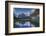 Mt Assiniboine, Sunburst Peak, and Mt Magog as Seen from Sunburst Lake-Howie Garber-Framed Photographic Print