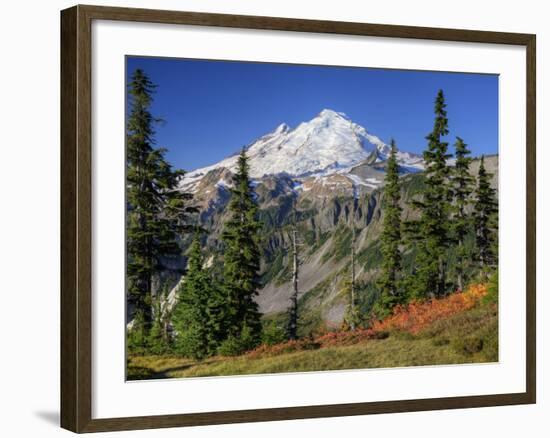 Mt. Baker from Kulshan Ridge at Artist's Point, Heather Meadows Recreation Area, Washington, Usa-Jamie & Judy Wild-Framed Photographic Print