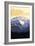 Mt. Baker Snoqualmie National Forest (Image Only)-Lantern Press-Framed Art Print