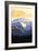 Mt. Baker Snoqualmie National Forest (Image Only)-Lantern Press-Framed Art Print