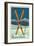 Mt. Baker, Washington - Crossed Skis-Lantern Press-Framed Premium Giclee Print