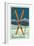 Mt. Baker, Washington - Crossed Skis-Lantern Press-Framed Premium Giclee Print