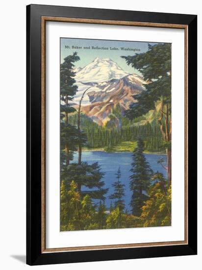 Mt. Baker, Washington-null-Framed Art Print