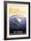 Mt. Baker, Washington-Lantern Press-Framed Art Print