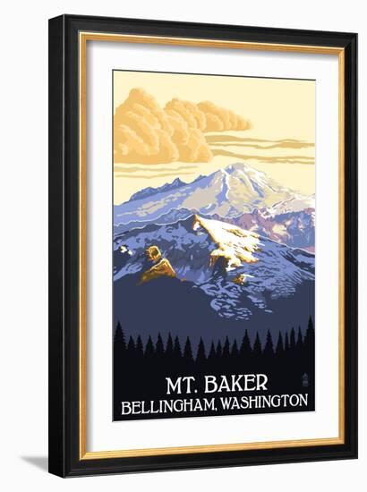 Mt. Baker, Washington-Lantern Press-Framed Art Print