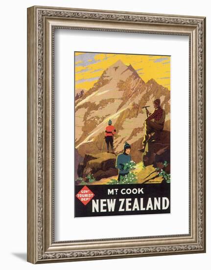 Mt. Cook, New Zealand-L^ C^ Mitchell-Framed Art Print