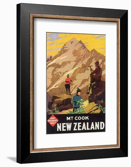 Mt. Cook, New Zealand-L^ C^ Mitchell-Framed Art Print