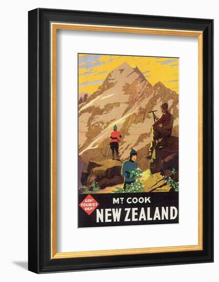 Mt. Cook, New Zealand-L^ C^ Mitchell-Framed Art Print