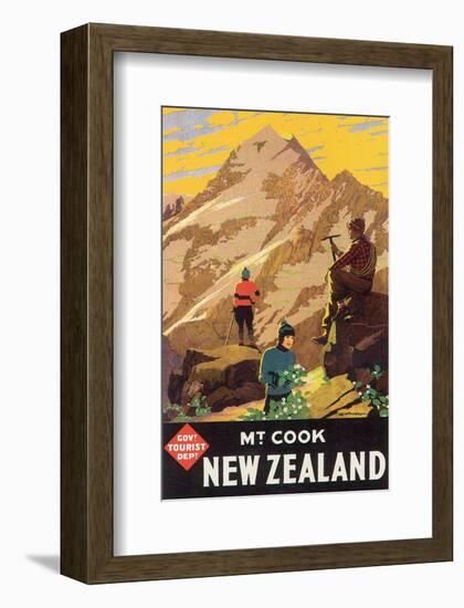 Mt. Cook, New Zealand-L^ C^ Mitchell-Framed Art Print