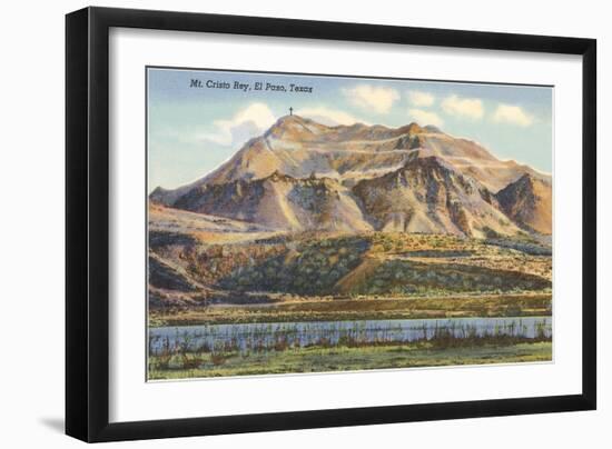 Mt. Cristo Rey, El Paso, Texas-null-Framed Art Print