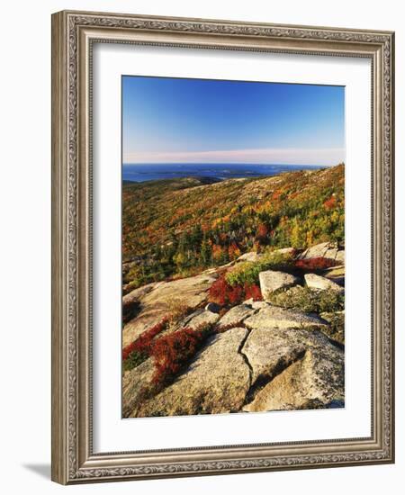 Mt Desert Island, Autumn View, Acadia National Park, Maine, USA-Adam Jones-Framed Photographic Print