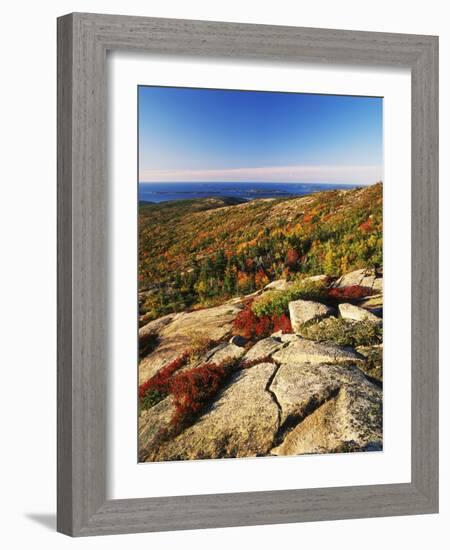 Mt Desert Island, Autumn View, Acadia National Park, Maine, USA-Adam Jones-Framed Photographic Print