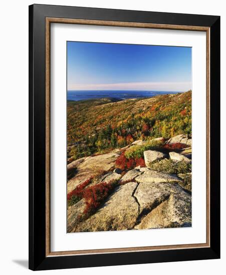 Mt Desert Island, Autumn View, Acadia National Park, Maine, USA-Adam Jones-Framed Photographic Print