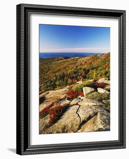 Mt Desert Island, Autumn View, Acadia National Park, Maine, USA-Adam Jones-Framed Photographic Print