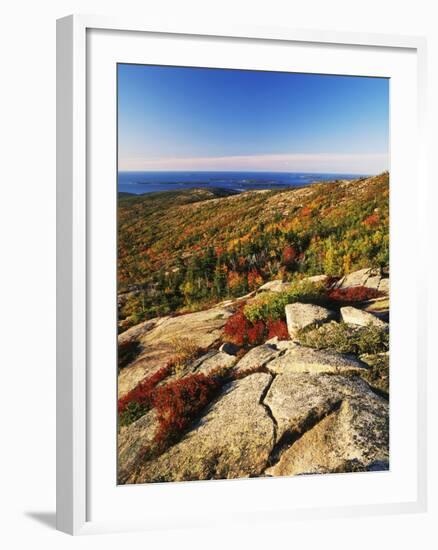 Mt Desert Island, Autumn View, Acadia National Park, Maine, USA-Adam Jones-Framed Photographic Print