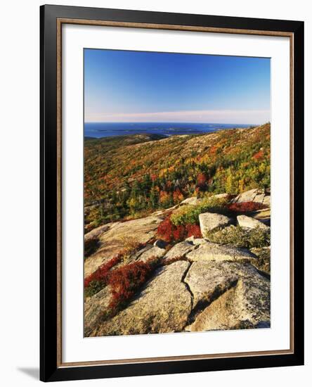 Mt Desert Island, Autumn View, Acadia National Park, Maine, USA-Adam Jones-Framed Photographic Print