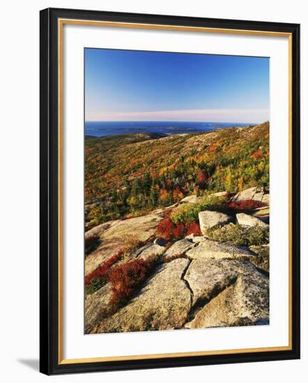 Mt Desert Island, Autumn View, Acadia National Park, Maine, USA-Adam Jones-Framed Photographic Print