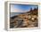 Mt Desert Island, View of Rocks with Forest, Acadia National Park, Maine, USA-Adam Jones-Framed Premier Image Canvas