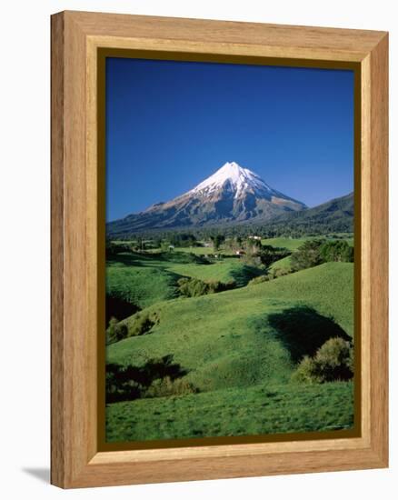 Mt.Egmont, Taranaki, North Island, New Zealand-Steve Vidler-Framed Premier Image Canvas