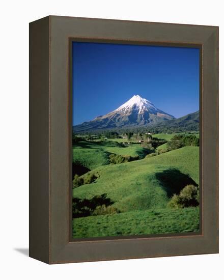 Mt.Egmont, Taranaki, North Island, New Zealand-Steve Vidler-Framed Premier Image Canvas