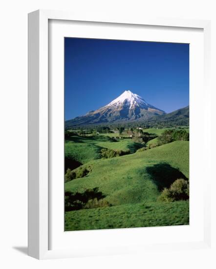 Mt.Egmont, Taranaki, North Island, New Zealand-Steve Vidler-Framed Photographic Print