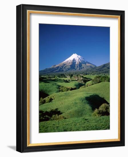 Mt.Egmont, Taranaki, North Island, New Zealand-Steve Vidler-Framed Photographic Print