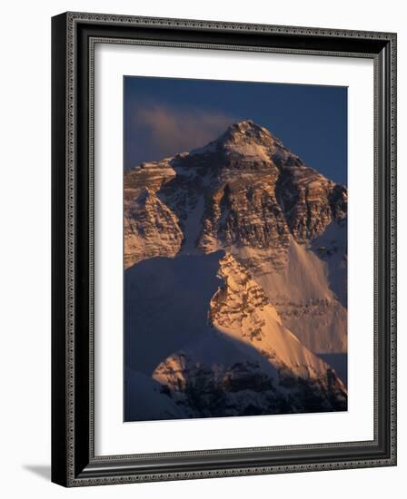 Mt. Everest at Sunset From Rongbuk, Tibet-Vassi Koutsaftis-Framed Photographic Print