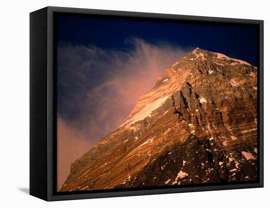 Mt. Everest at Sunset, Mt. Everest,Sagarmatha, Nepal-Anders Blomqvist-Framed Premier Image Canvas