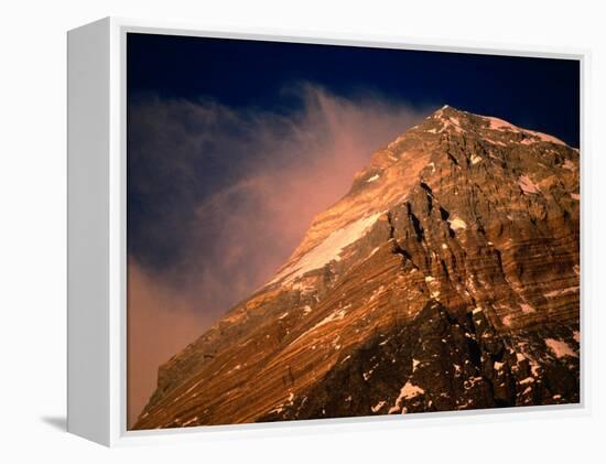 Mt. Everest at Sunset, Mt. Everest,Sagarmatha, Nepal-Anders Blomqvist-Framed Premier Image Canvas