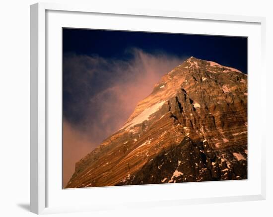 Mt. Everest at Sunset, Mt. Everest,Sagarmatha, Nepal-Anders Blomqvist-Framed Photographic Print