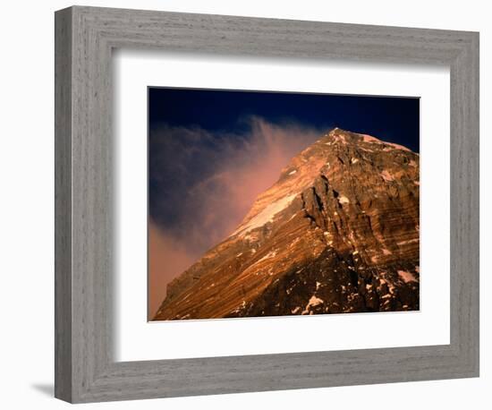 Mt. Everest at Sunset, Mt. Everest,Sagarmatha, Nepal-Anders Blomqvist-Framed Photographic Print