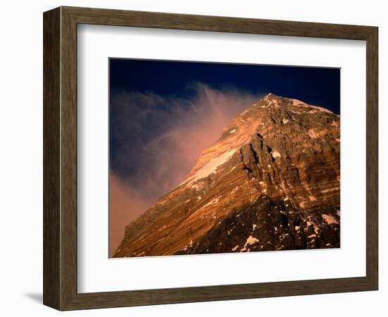 Mt. Everest at Sunset, Mt. Everest,Sagarmatha, Nepal-Anders Blomqvist-Framed Photographic Print