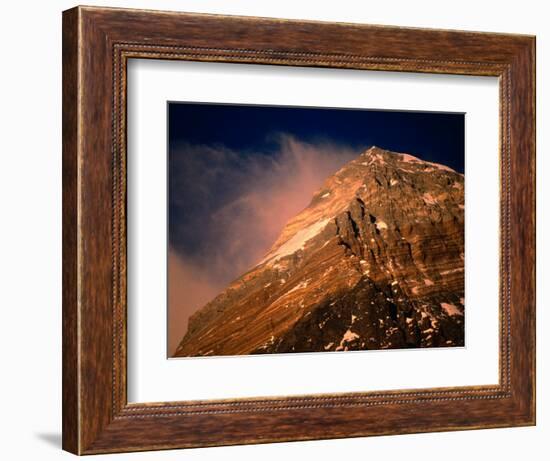 Mt. Everest at Sunset, Mt. Everest,Sagarmatha, Nepal-Anders Blomqvist-Framed Photographic Print