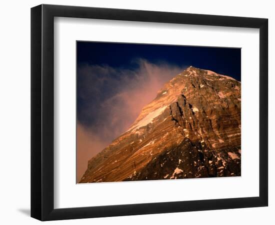 Mt. Everest at Sunset, Mt. Everest,Sagarmatha, Nepal-Anders Blomqvist-Framed Photographic Print