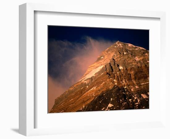 Mt. Everest at Sunset, Mt. Everest,Sagarmatha, Nepal-Anders Blomqvist-Framed Photographic Print