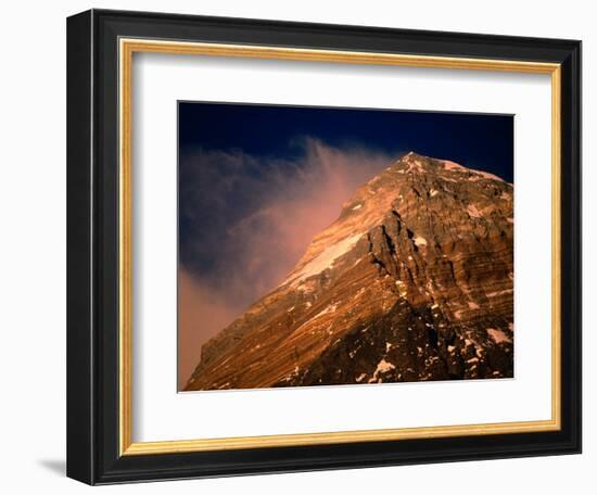 Mt. Everest at Sunset, Mt. Everest,Sagarmatha, Nepal-Anders Blomqvist-Framed Photographic Print