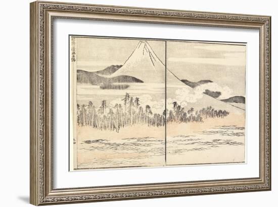 Mt. Fuji, 1816-Katsushika Hokusai-Framed Giclee Print