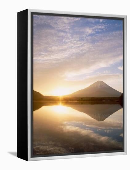 Mt. Fuji and Lake Shoji-null-Framed Premier Image Canvas