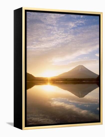 Mt. Fuji and Lake Shoji-null-Framed Premier Image Canvas