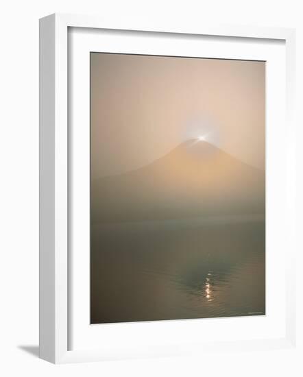 Mt. Fuji and Lake Tanuki-null-Framed Photographic Print