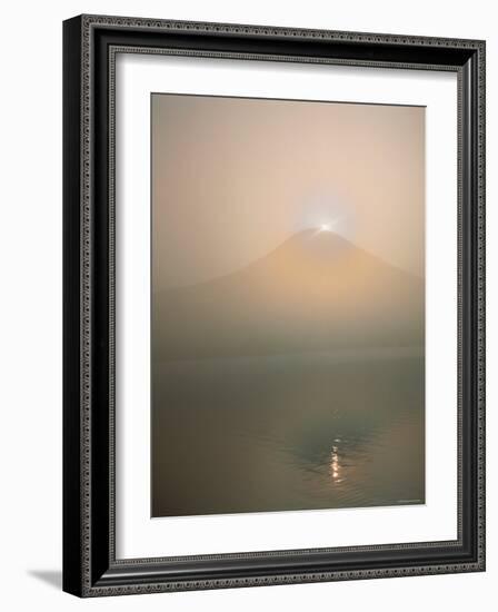 Mt. Fuji and Lake Tanuki-null-Framed Photographic Print