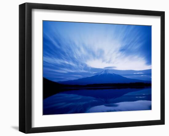 Mt. Fuji and Lake Tanuki-null-Framed Photographic Print