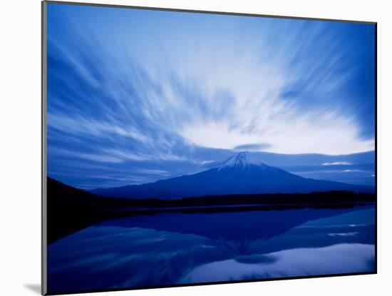 Mt. Fuji and Lake Tanuki-null-Mounted Photographic Print