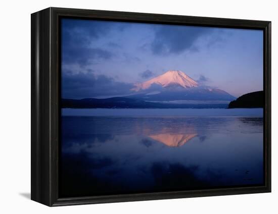 Mt. Fuji and Lake Yamanaka at Dawn-null-Framed Premier Image Canvas