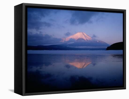 Mt. Fuji and Lake Yamanaka at Dawn-null-Framed Premier Image Canvas