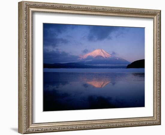 Mt. Fuji and Lake Yamanaka at Dawn-null-Framed Photographic Print
