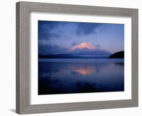 Mt. Fuji and Lake Yamanaka at Dawn-null-Framed Photographic Print